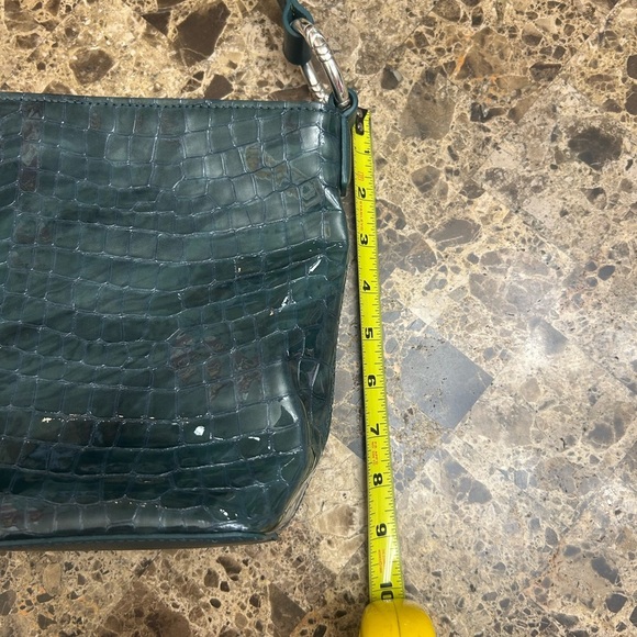 Brighton Elegant Green Croc-Embossed Shoulder Bag no callouts - Picture 12 of 14
